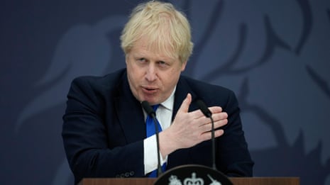 Johnson repeatedly refuses to say if he will resign over Partygate fines – video