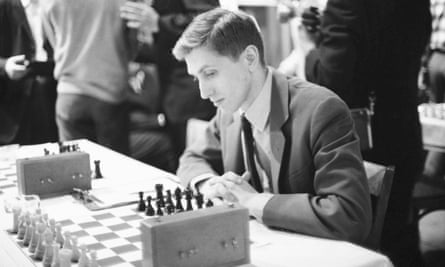 Bobby Fischer at the US chess championship in 1965.