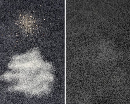 Shark Power Detect NeverTouch Pro 2-in-1 before and after