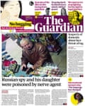 Guardian front page, Thursday 8 March 2018