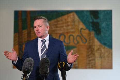 The energy minister, Chris Bowen.