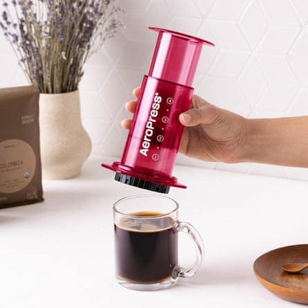 AeroPress Clear Pink Coffee Press