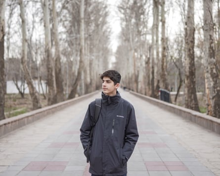 Moen, 14, eighth-grade student in Tehran