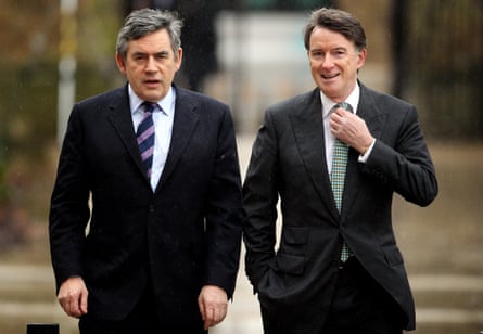 Brown and Mandelson pictured in 2010