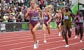 Keely Hodgkinson wins the women's 800m in Eugene, Oregon in late May