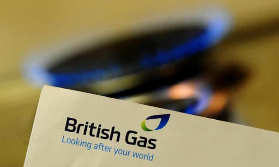 A blue-burning gas ring and a British Gas bill