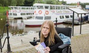 Frances Ryan about to take a boat cruise down the River Dee on the Lady Diana.