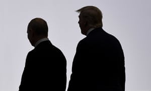 Vladimir Putin, left, and Donald Trump, right, at the G20 summit in Osaka, Japan, on 28 June. 6048.jpg?width=300&quality=85&auto=forma