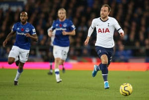 Eriksen charges forward.