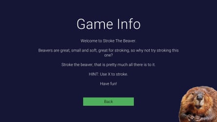 Stroke the Beaver game info.