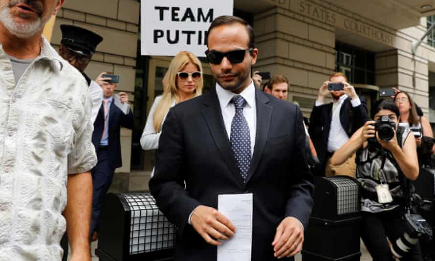 George Papadopoulos outside court last September