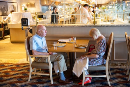 A couple at the Lido Buffet