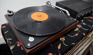 A mock-up of Jimi Hendrix’s B&amp;O record player.