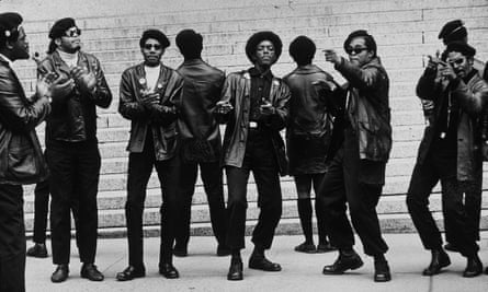 Black Panther members demonstrating in 1969, after 21 Panthers were charged with plotting to blow up several sites in New York City. They were later acquitted.