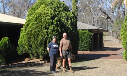 Paul and Karen Clapham at their farm in the Darling Downs region