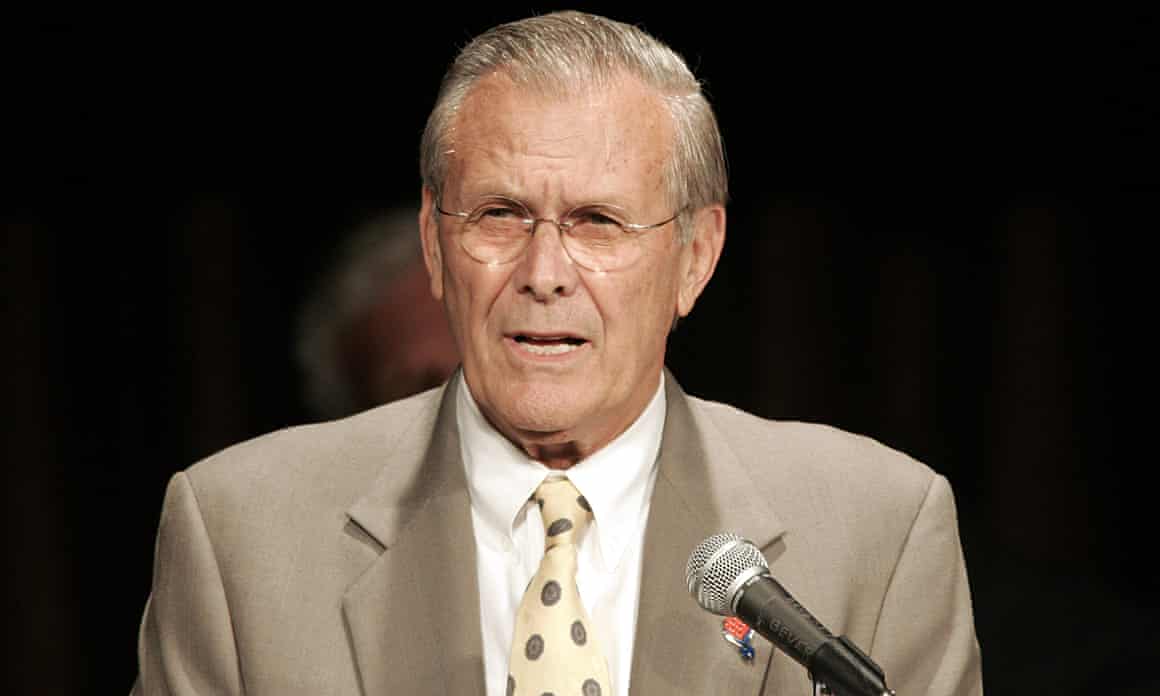 Donald Rumsfeld in 2oo5.