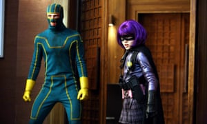 Kick-Ass - 2010No Merchandising. Editorial Use Only Mandatory Credit: Photo by c.Lions Gate/Everett / Rex Features ( 998856ab ) KICK-ASS, from left: Aaron Johnson, Chloe Moretz Kick-Ass - 2010