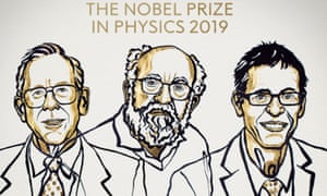 James Peebles, Michel Mayor and Didier Queloz have received the 2019 Nobel prize in physics