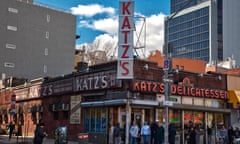 Katz’s Delicatessen Deli storefront in Manhattan.