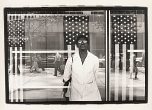 Ming Smith – America seen through Stars and Stripes, New York City, New York, printed ca. 1976.