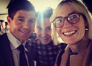 Meeting Steven Gerrard.