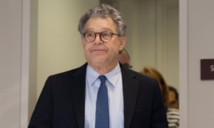 Al Franken, then the Democratic senator from Minnesota, walks out to make a statement regarding alleged sexual misconduct, on 27 November 2017. 5472.jpg?width=300&quality=85&auto=forma