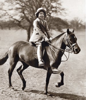 1930s: Princess Elizabeth rides her pony in Windsor Great Park
