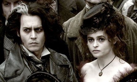 With Johhny Depp in former Husband Tim Burton’s film, Sweeney Todd