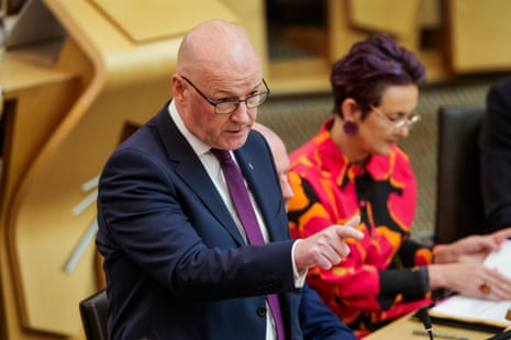 John Swinney at FMQs today.
