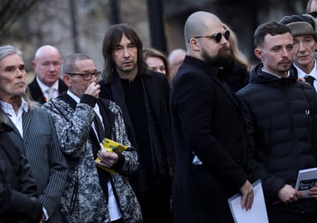 Ian Brown, Greg Mounfield and Bobby Gillespie at Manchester Cathedral