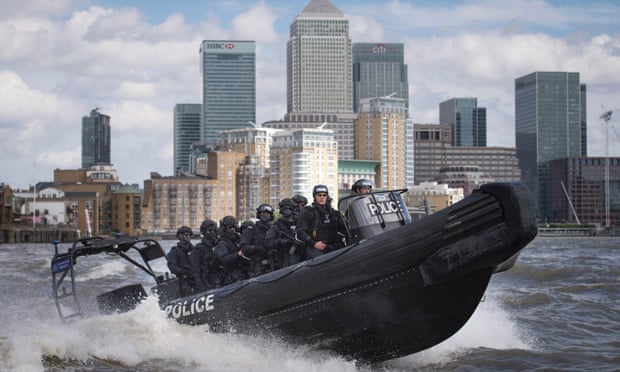 London's Metropolitan anti-terrorism officers (Photo Courtesy of The Guardian)