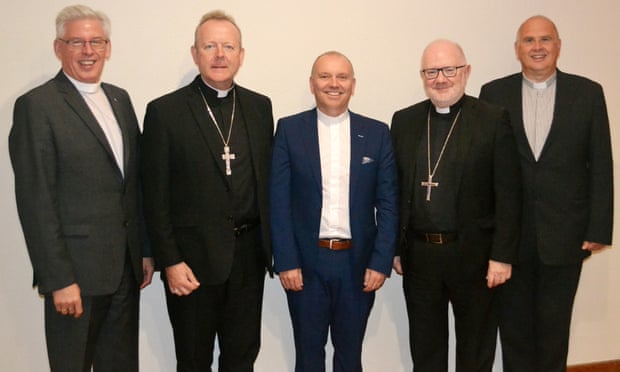 The leaders of Ireland’s main churches (left to right) Rev Sam McGuffin, President of the Methodist Church in Ireland; Most Rev Eamon Martin, Roman Catholic Archbishop of Armagh and Primate of all Ireland; Rt Rev Dr William Henry, Moderator of the General Assembly of the Presbyterian Church in Ireland; Most Rev Dr Richard Clarke, Church of Ireland Archbishop of Armagh and Primate of All Ireland; and Rev Brian Anderson, President of the Irish Council of Churches. They have jointly expressed ‘grave concern’ at the prospect of ‘“almost unregulated’ abortion in Northern Ireland.