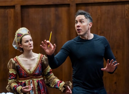 ‘Erasing art is the wrong lesson from the 2020s’ … artistic director Bill Barclay rehearses with Imogen Frances.