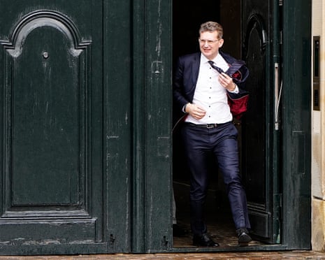 Chairman of the Liberal Venstre Party Troels Lund Poulsen attends the royal round where a royal investigator is to be appointed at Amalienborg Palace in Copenhagen, Denmark.