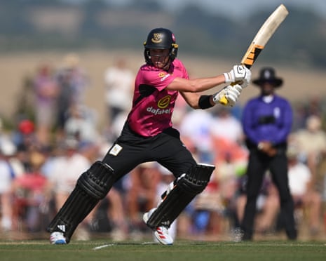 Sussex’s Charlie Tear plays a shot in the One-Day Cup against Essex