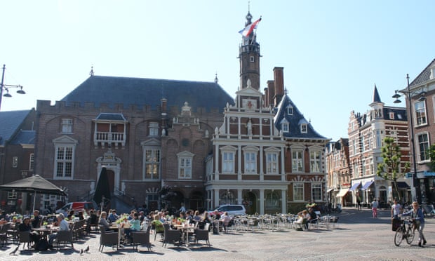 Central market square in Haarlem
