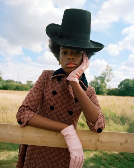 Girl in a Top Hat, 2020, from Anthesis, Ijewere’s exhibition at the Huxley-Parlour gallery.