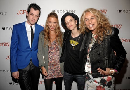 Mark Ronson with his sisters Charlotte (left) and Samantha and their mother Ann Dexter-Jones