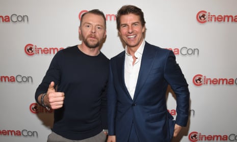Top mates … Simon Pegg and Tom Cruise.