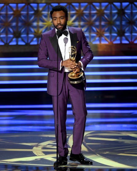 Donald Glover accepts outstanding lead actor in a comedy series for Atlanta.