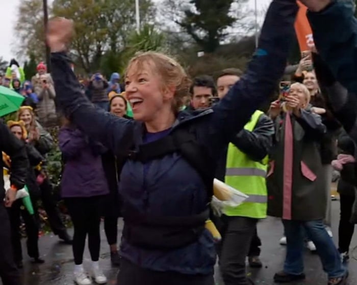 Sara Cox completes five-marathon challenge and raises £7m for Children in Need
