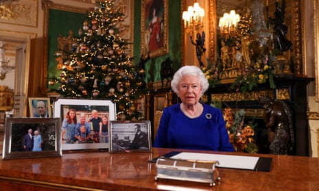 Queen Elizabeth II recording her annual Christmas broadcast last year in Windsor Castle. Traditionally, the royal family descend en masse to the Sandringham estate for a festive stay with the monarch, but the Queen will remain at Windsor