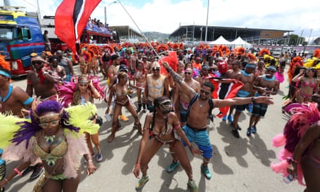 Revellers at the Trinidad carnival in Port of Spain.