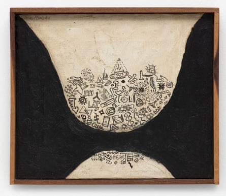 Crowded Mind/Untitled (The Void I) by Forrest Bess.