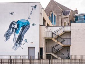 Hold Fast Hope mural by Snik on Shore Brae, Aberdeen