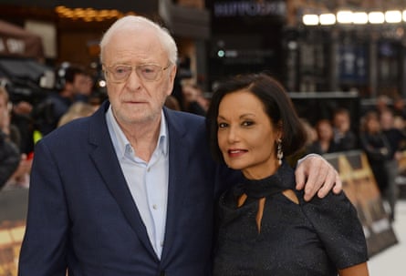 Caine with his wife, Shakira, in London in 2018.