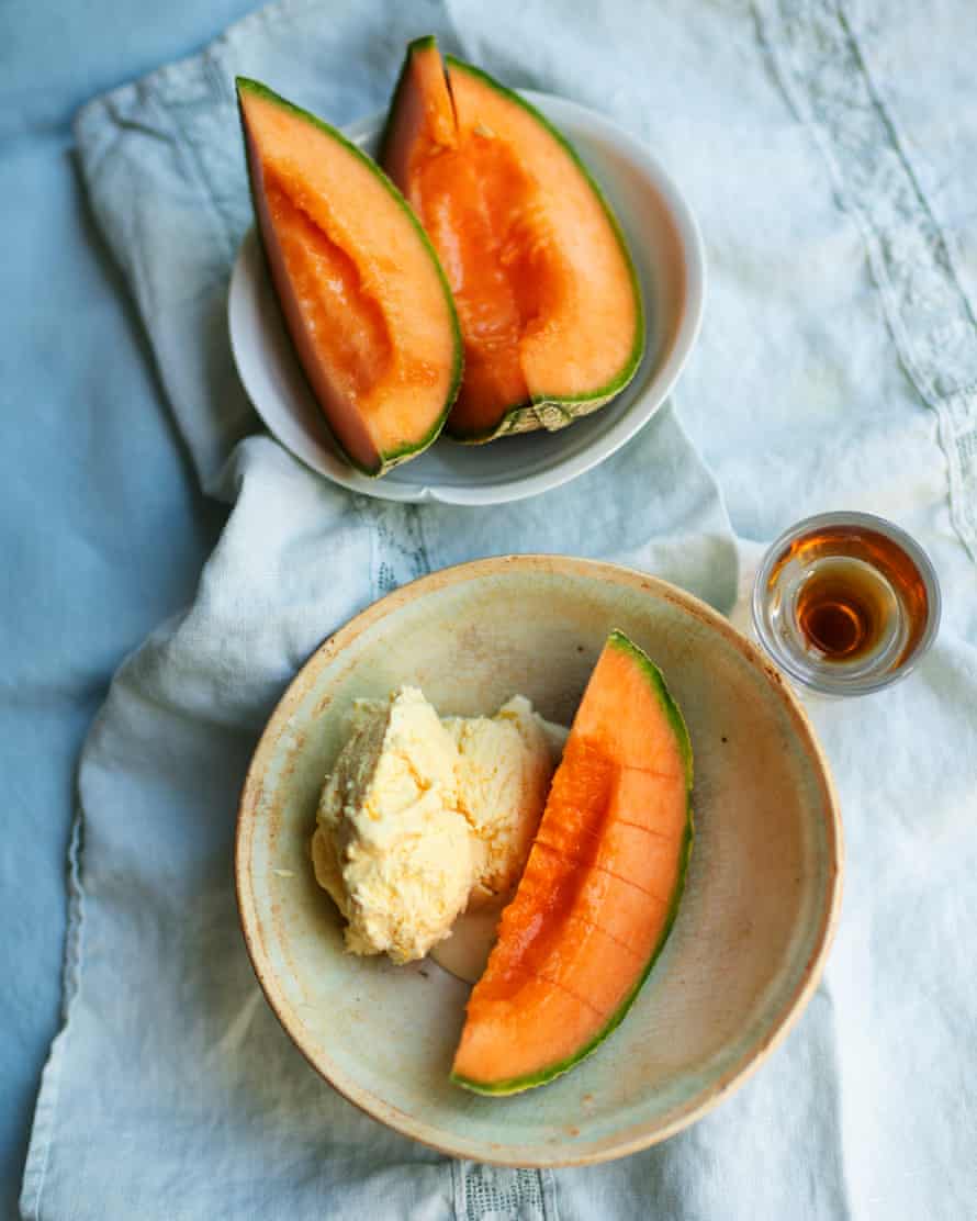 Sherry nice indeed: oloroso ice-cream, cantaloupe.