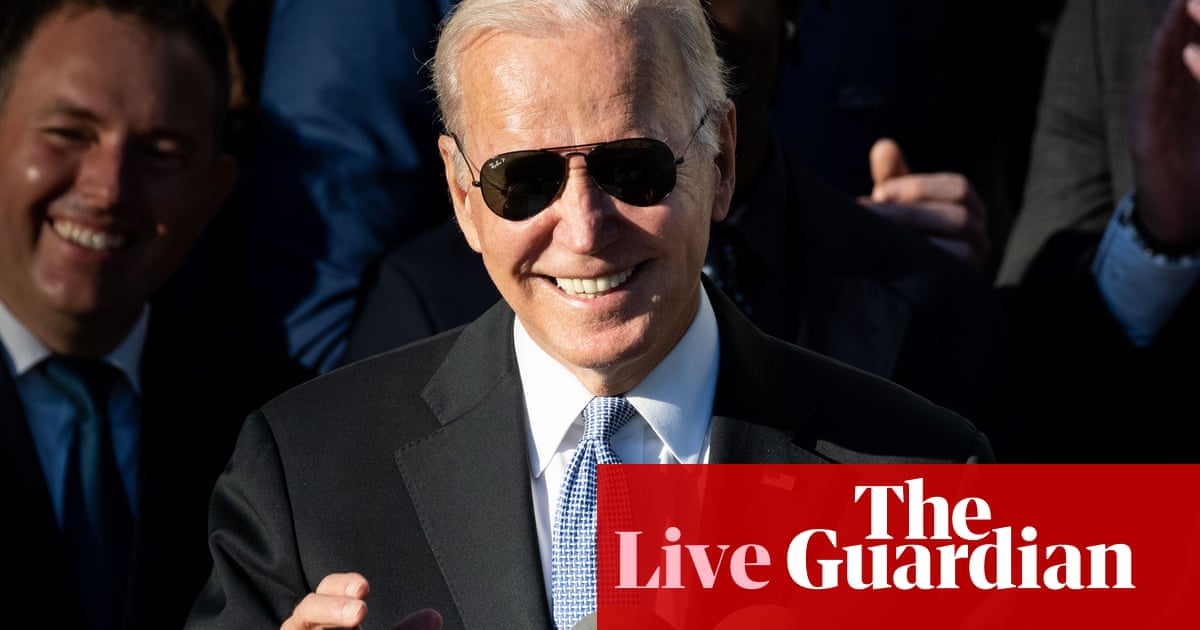 Joe Biden pitches infrastructure bill’s benefits to ‘ordinary Americans’ – live