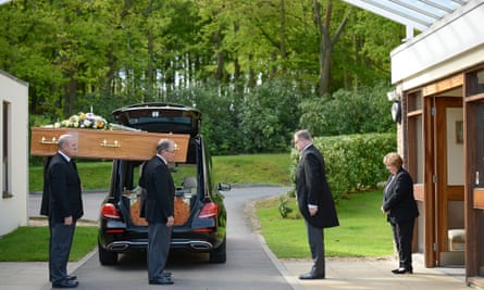 The funeral of Hamid Farahi Alamdari at Harlow Crematorium in Harlow, Essex, on May 4, 2018
