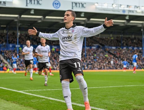 Anis Mehmeti opened the scoring for Bristol City in their match against Portsmouth at Fratton Park.